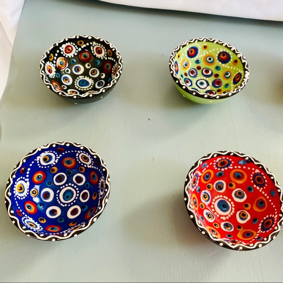 Bundle of 3 Handmade Evil Eye Protection Bowls - Picture 13 of 16